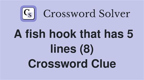 fish hooks crossword|hooked fishing stick crossword clue.